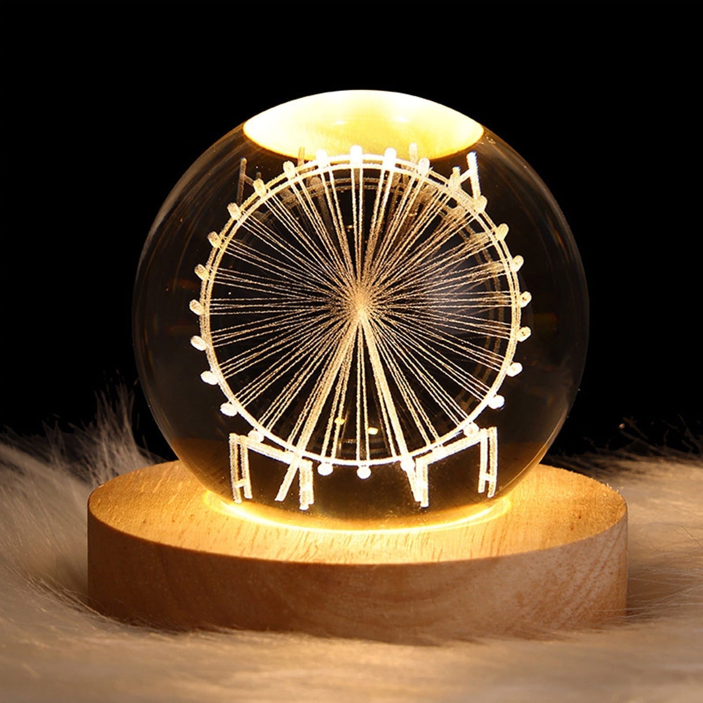 Crystal Ball Table Light