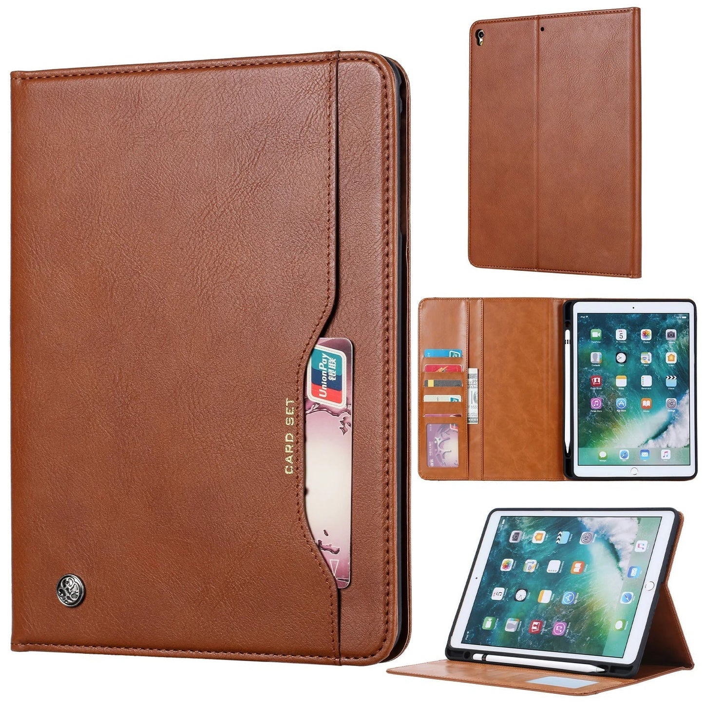 Tough Premium Leather Case for iPad 9.7 10.2