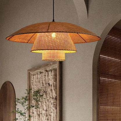 Natural Woven Pendant Lamp for Rustic Homes