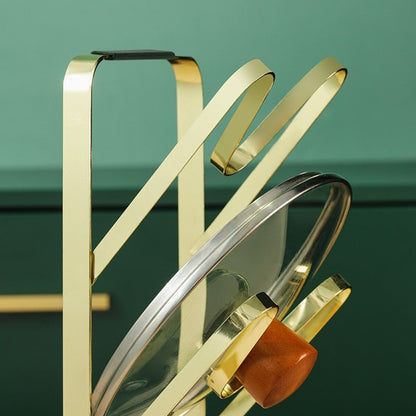Compact 3 Level Kitchen Pot Lid Holder Rack