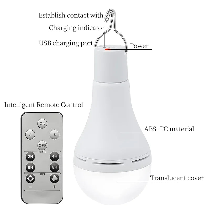 Bright Portable Solar Powered Camp Light