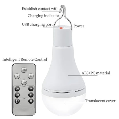Bright Portable Solar Powered Camp Light