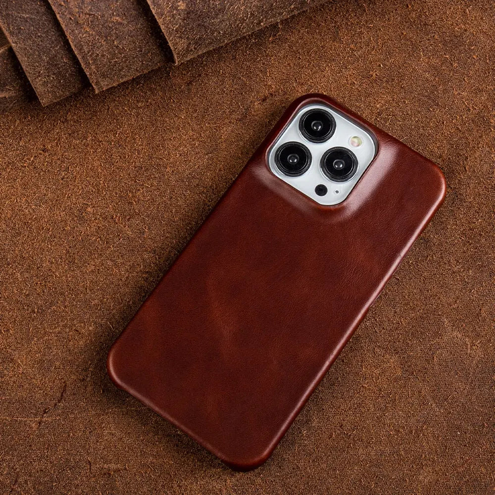Authentic Leather iPhone Cover | Premium Phone Case