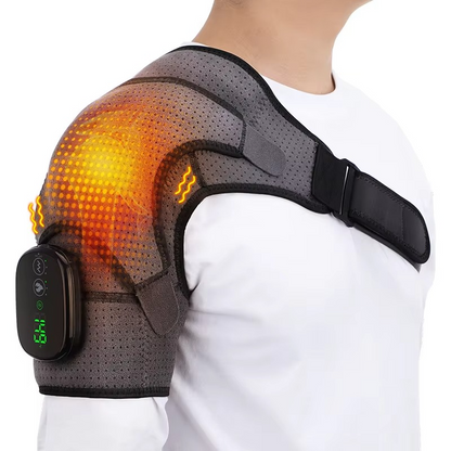 Heated Shoulder Massage Wrap for Back Pain Relief