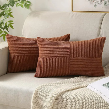Plush Patterned Velvet Pillow Covers