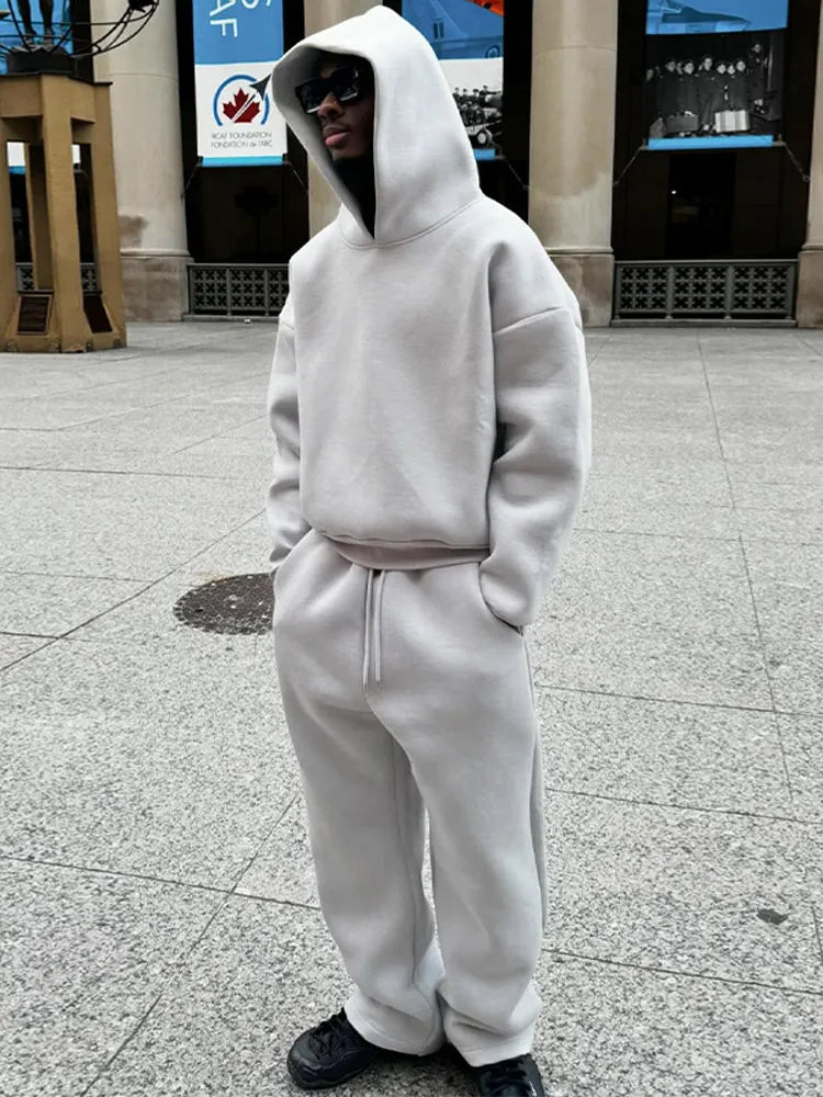 Big Size Hoodie Tracksuit Set