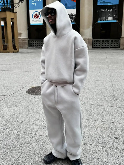 Big Size Hoodie Tracksuit Set