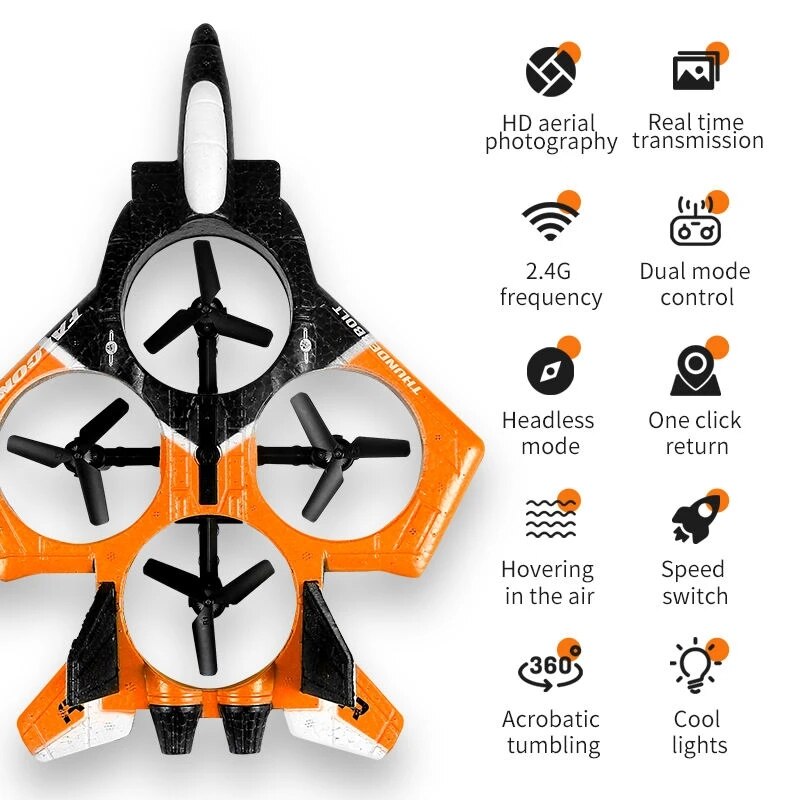 Durable Foam Remote Control Plane Toy