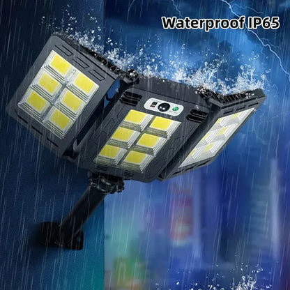 Bright Solar Powered Outdoor Wall Light with Motion Sensor
