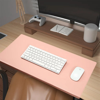 Soft Leather Desk Mat - Ergonomic Wrist Support