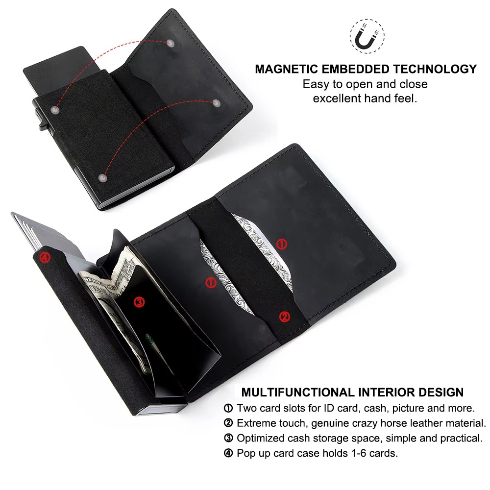Premium Leather RFID Wallet with Card Slot