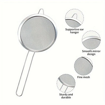 Premium Stainless Steel Mesh Sieve Set 3 Piece