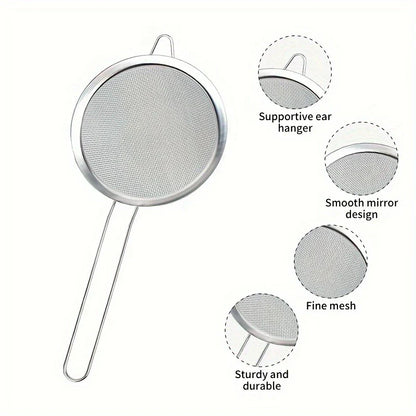 High Quality 3 Piece Metal Mesh Strainer Set