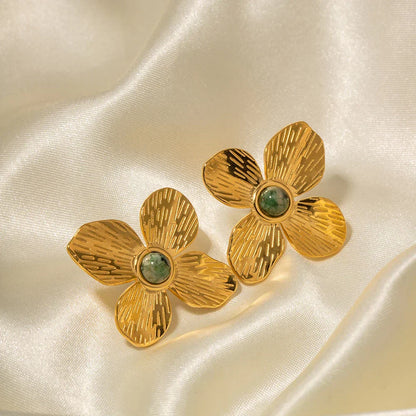 Elegant Emerald Drop Earrings