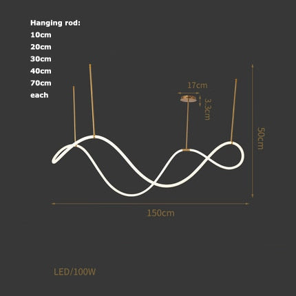 Modern Dimmable LED Ceiling Light Fixture