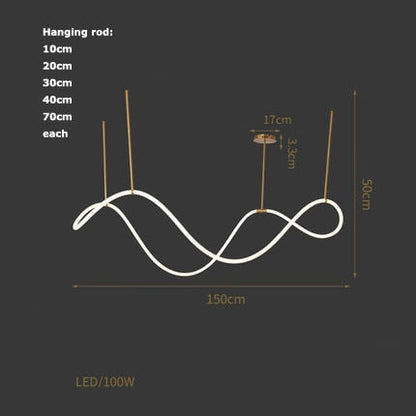 Modern Dimmable LED Ceiling Light Fixture