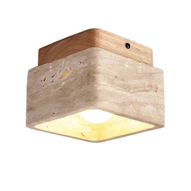 Stylish Wood Flush Mount LED Light