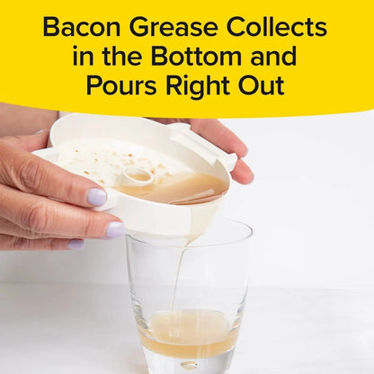 Convenient Microwave Bacon Cooker with Splash Shield