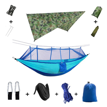 Lightweight Waterproof Camping Hammock with Bug Net