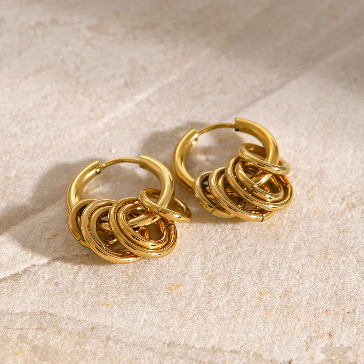 Dainty Twist Drop Spiral Earrings