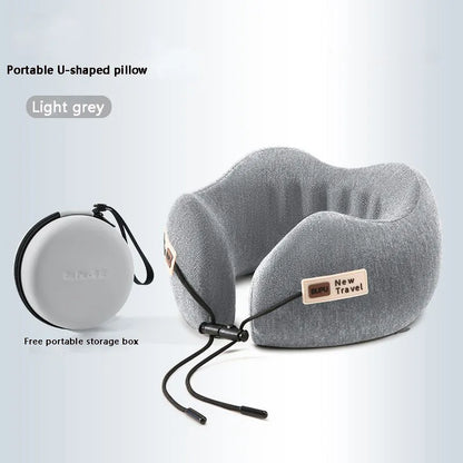 Ergonomic Neck Rest Travel Pillow with Secret Pocket