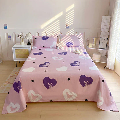 Comfortable Floral Pattern Bed Sheet Set