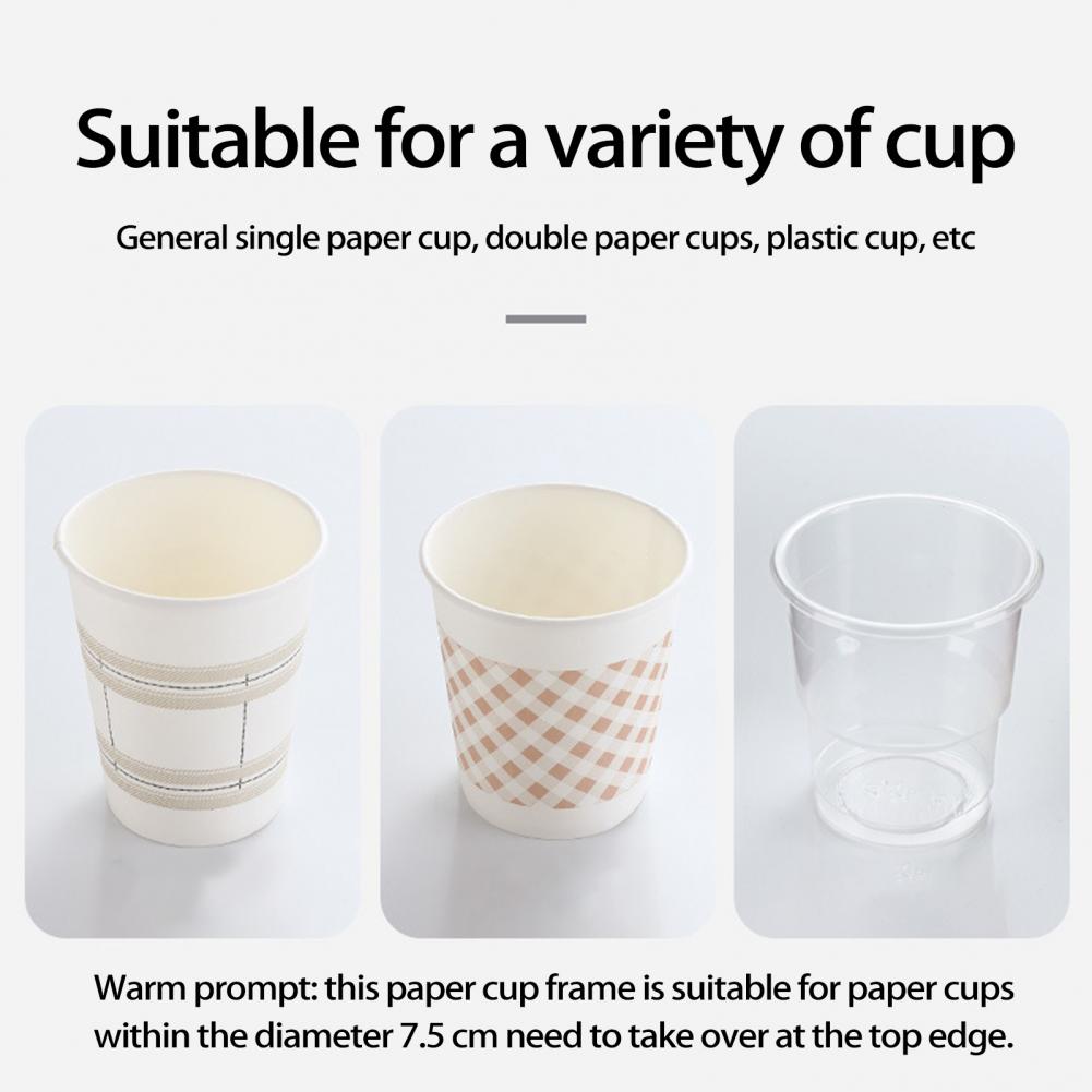 Simple Adhesive Wall Paper Cup Dispenser