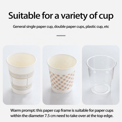 Simple Adhesive Wall Paper Cup Dispenser