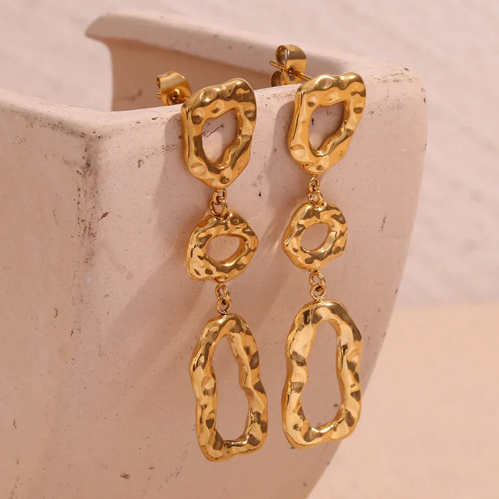 Trendy Long Feather Tassel Earrings