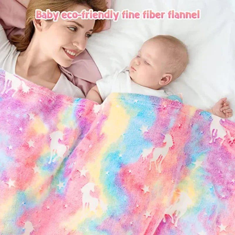 Cozy Night Blanket with Cute Star Pattern