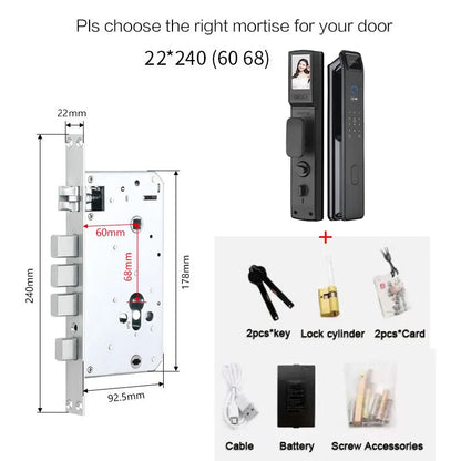 Smart Keyless Fingerprint Door Lock Security System