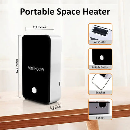 Compact Personal Space Heater 50W