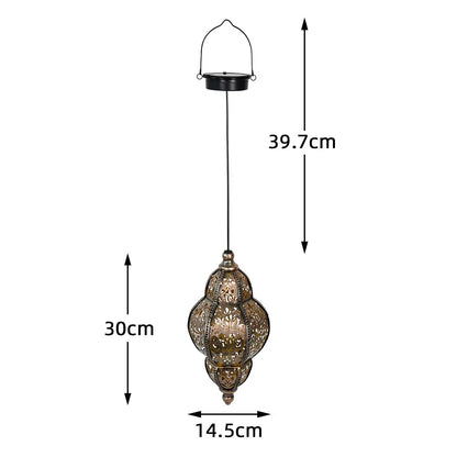 Decorative Solar Pendant Lantern Garden Outdoor Light - Luxicro