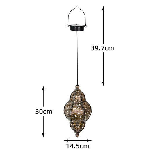 Decorative Solar Pendant Lantern Garden Outdoor Light - Luxicro