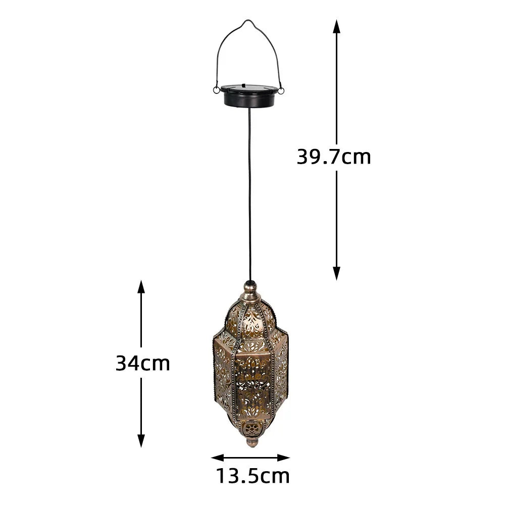 Decorative Solar Powered Lantern for Garden Patio