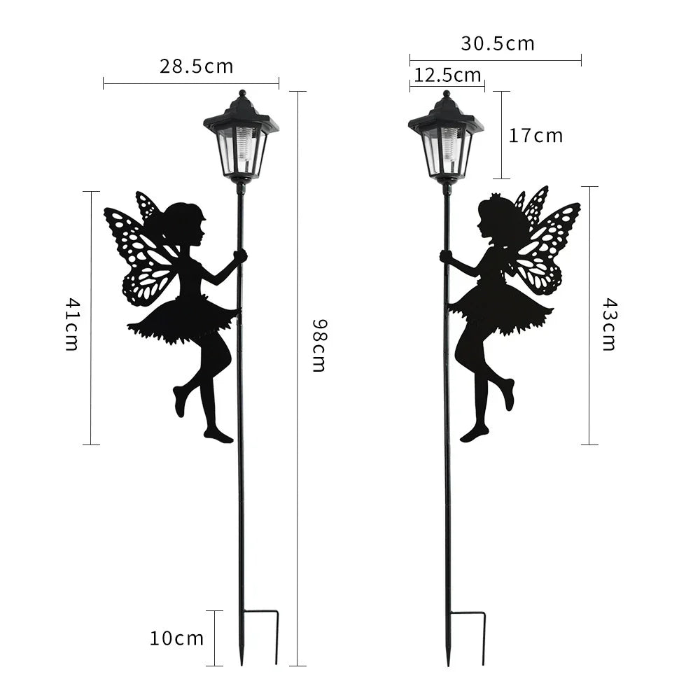 Outdoor Solar Powered Walkway Lamp, Weatherproof Yard Decor