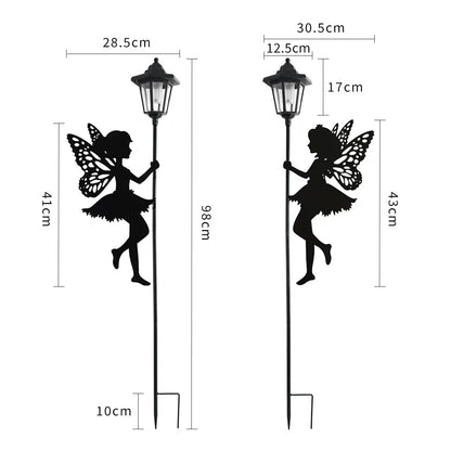 Outdoor Solar Powered Walkway Lamp, Weatherproof Yard Decor