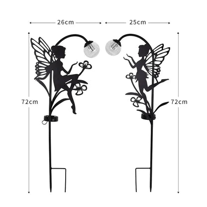 Outdoor Solar Powered Walkway Lamp, Weatherproof Yard Decor