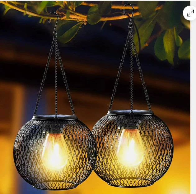 Weatherproof Outdoor Hanging Solar Lantern Light