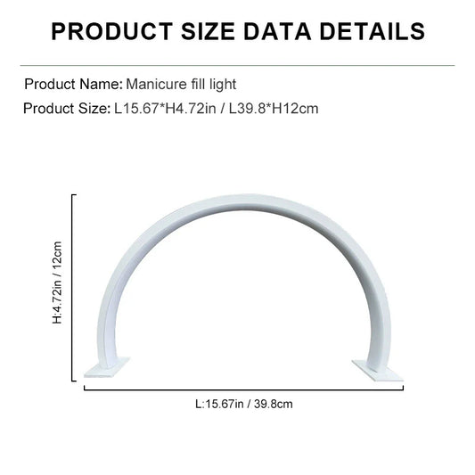 Compact U-Shaped LED Desk Nail Lamp - Luxicro