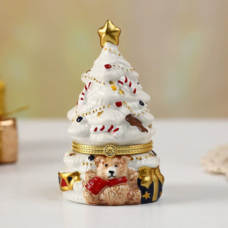 Cute Ceramic Teddy Holiday Figure - Luxicro
