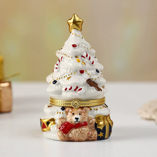 Cute Ceramic Teddy Holiday Figure - Luxicro