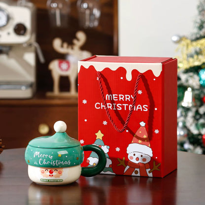 Festive Holiday Red Coffee Mug
