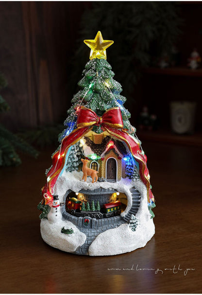 Colorful LED Music Christmas Ornament Box
