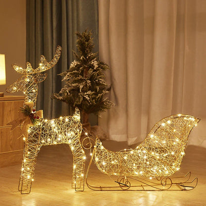 Christmas LED Deer Sleigh Decor - Luxicro