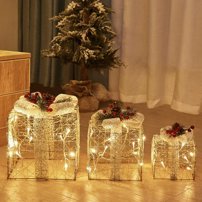 Christmas LED Deer Sleigh Decor