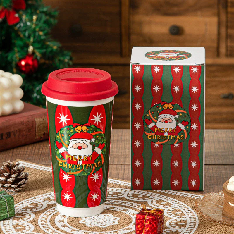 Colorful Holiday Ceramic Coffee Mug - Luxicro
