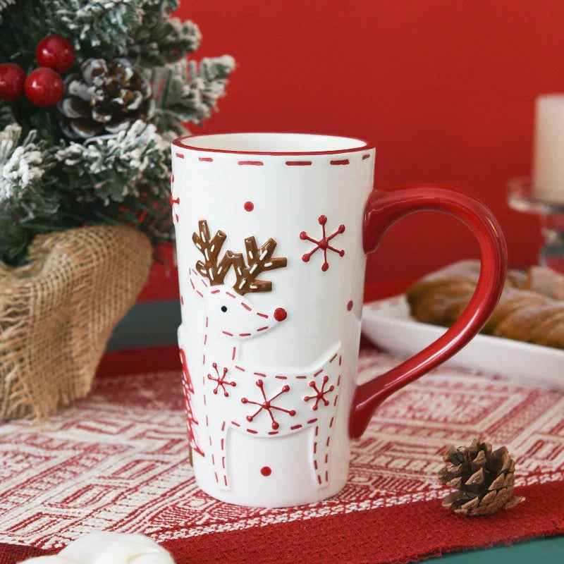 Cozy Christmas Santa Morning Mug - Luxicro