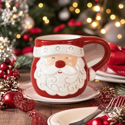 Cozy Christmas Santa Morning Mug