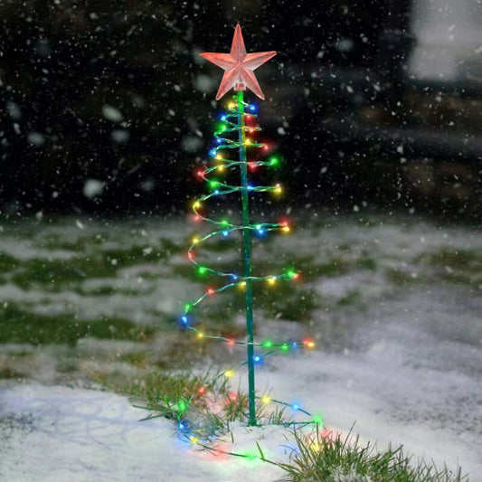 Bright Solar Powered Outdoor Xmas Tree - Luxicro